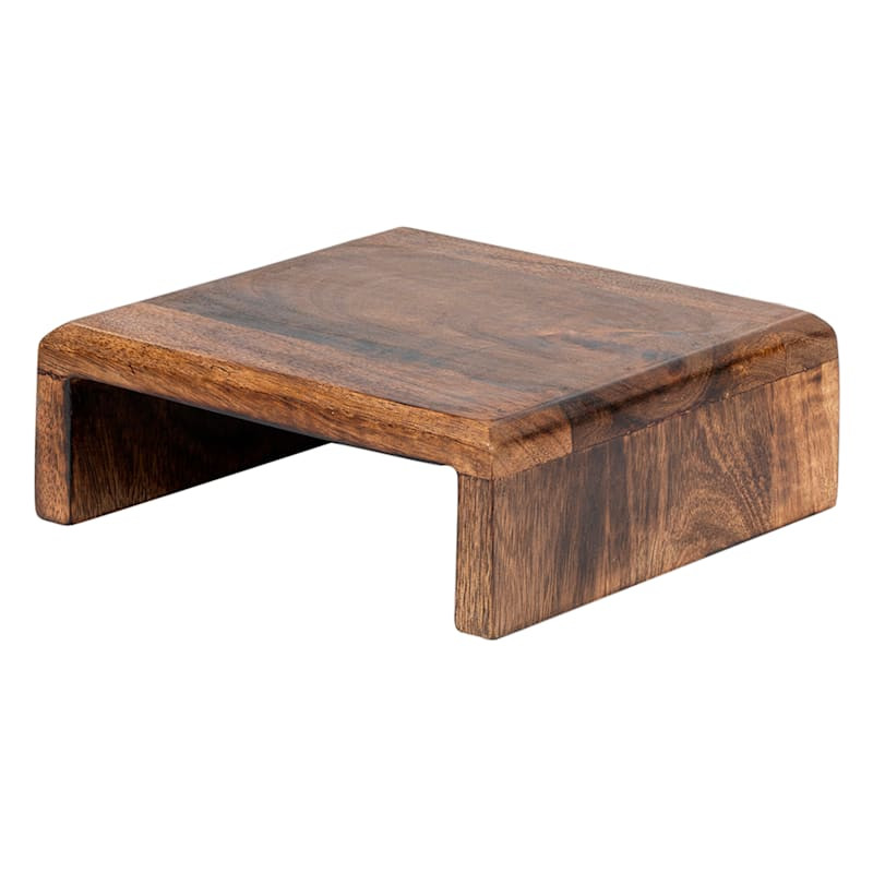 Brown Wooden Riser, 7x7x2.5 | At Home