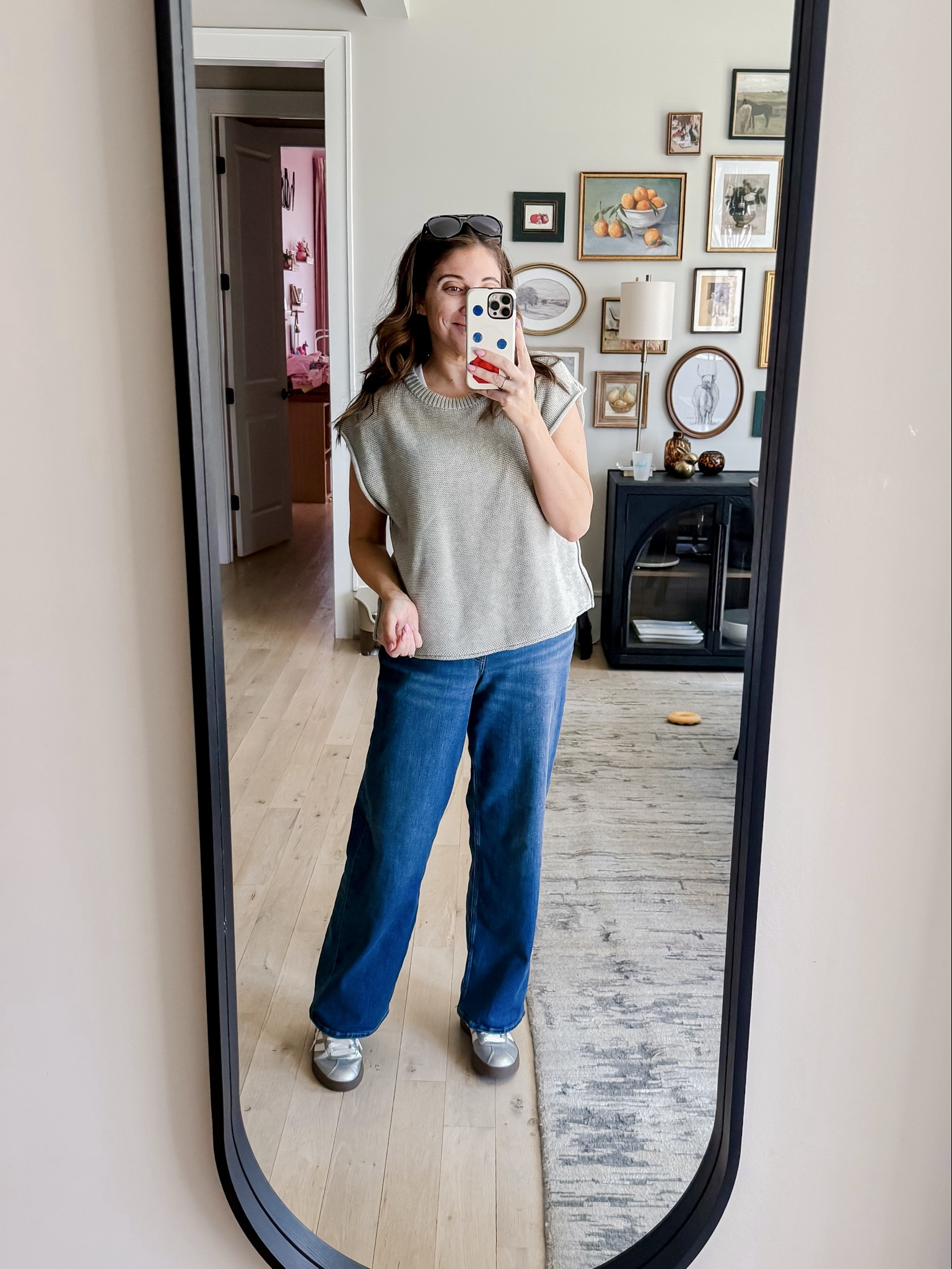 What I wore brunch with friends! This sweater vest top is a Marshall’s find but I’ll link similar. I love tops like this because you can wear them solo or as a layering piece
Top L / Jeans 10 / Sneakers tts

#LTKMidsize #LTKootd