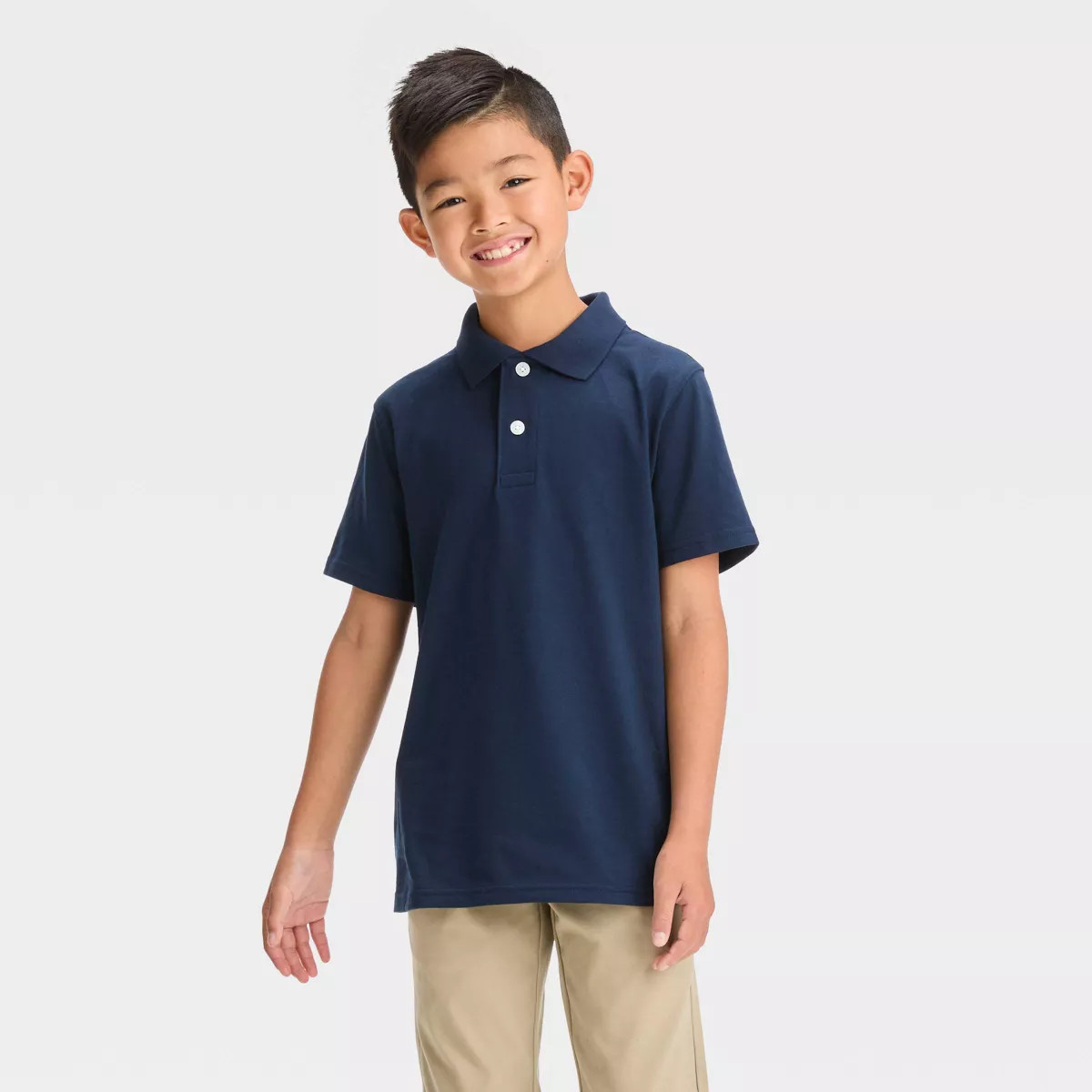 Boys' Short Sleeve Uniform Polo T-Shirt - Cat & Jack™ | Target