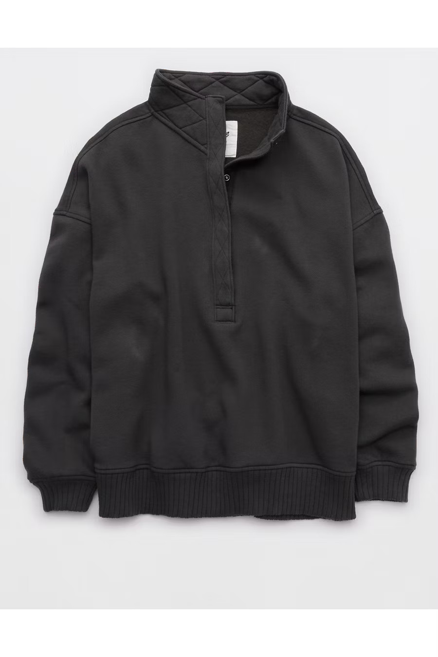 Aerie Oh Snap! Sweatshirt Women's Smoked Gray M | American Eagle Outfitters (US & CA)