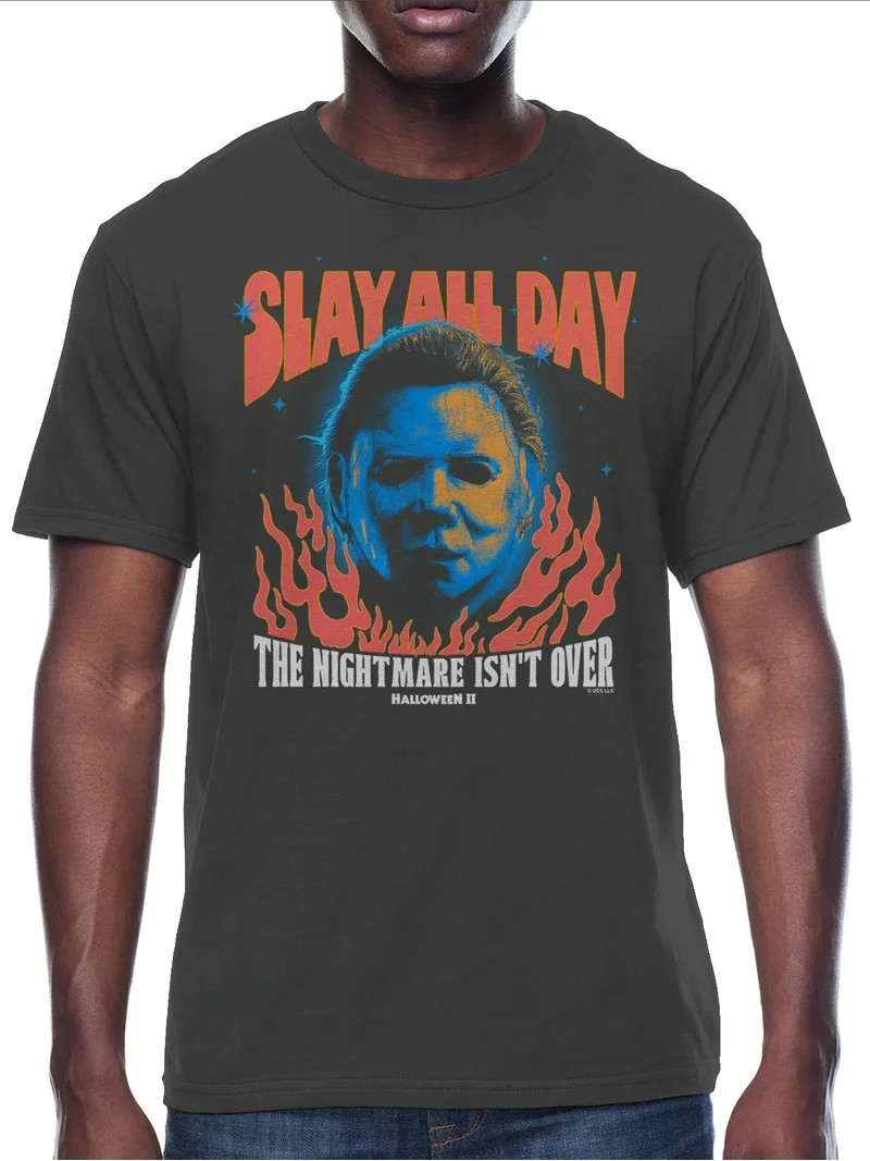 Halloween II, Men's & Big Men's Graphic Tee with Short Sleeves, Most Fiery Mask, Sizes S-3XL | Walmart (US)