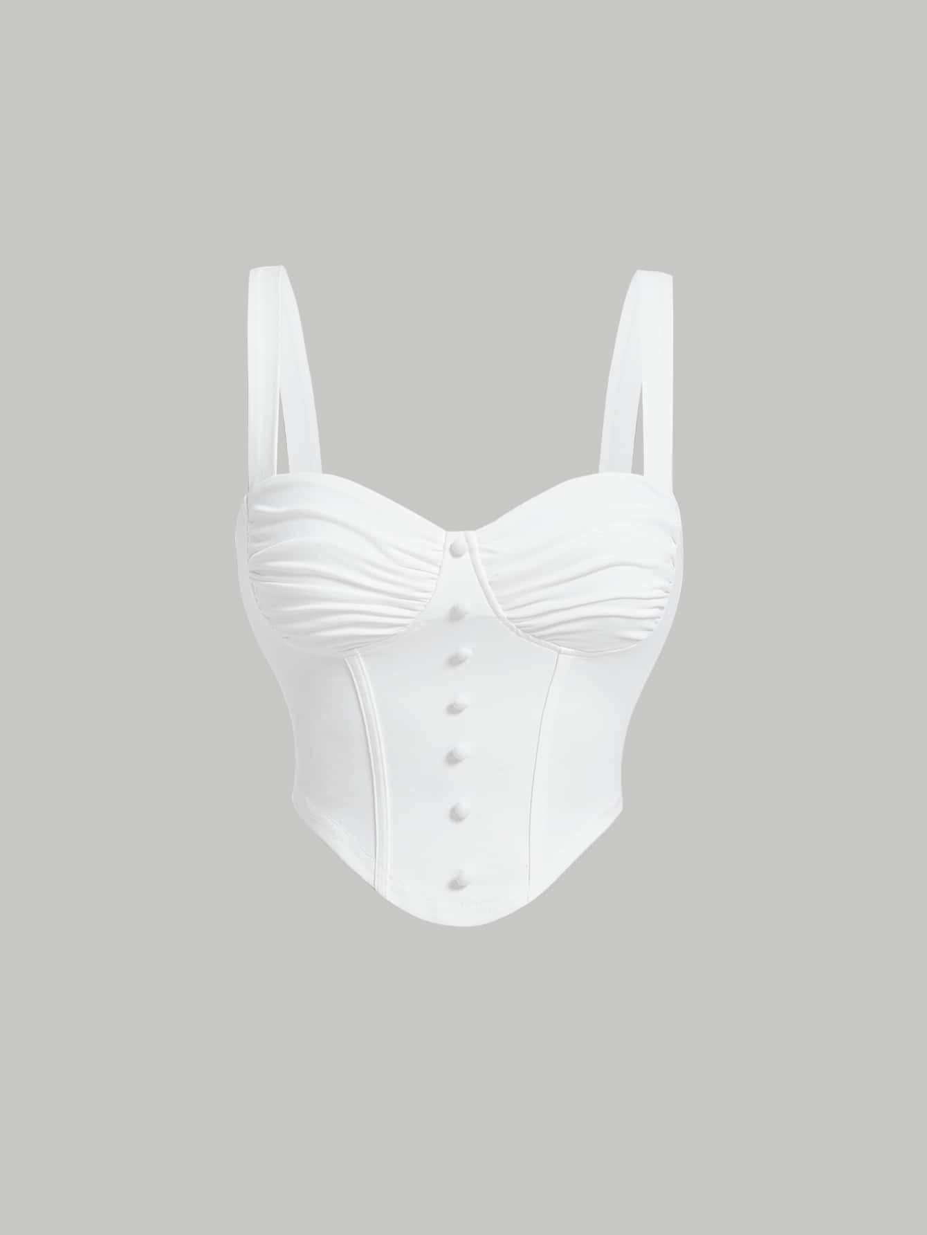 SHEIN MOD Ruched Bustier Cami Top | SHEIN