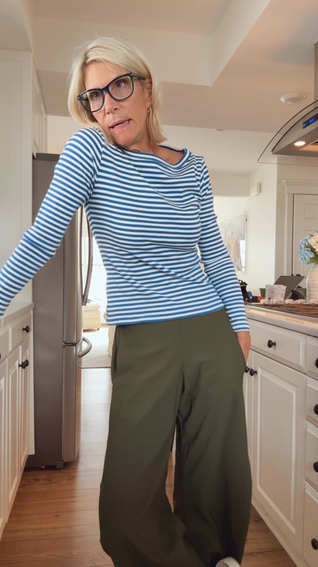 Making leftovers in my new $35 pants that are the exact same as my $250 pair 🎉

#LTKootd #LTKOver40 #LTKTravel