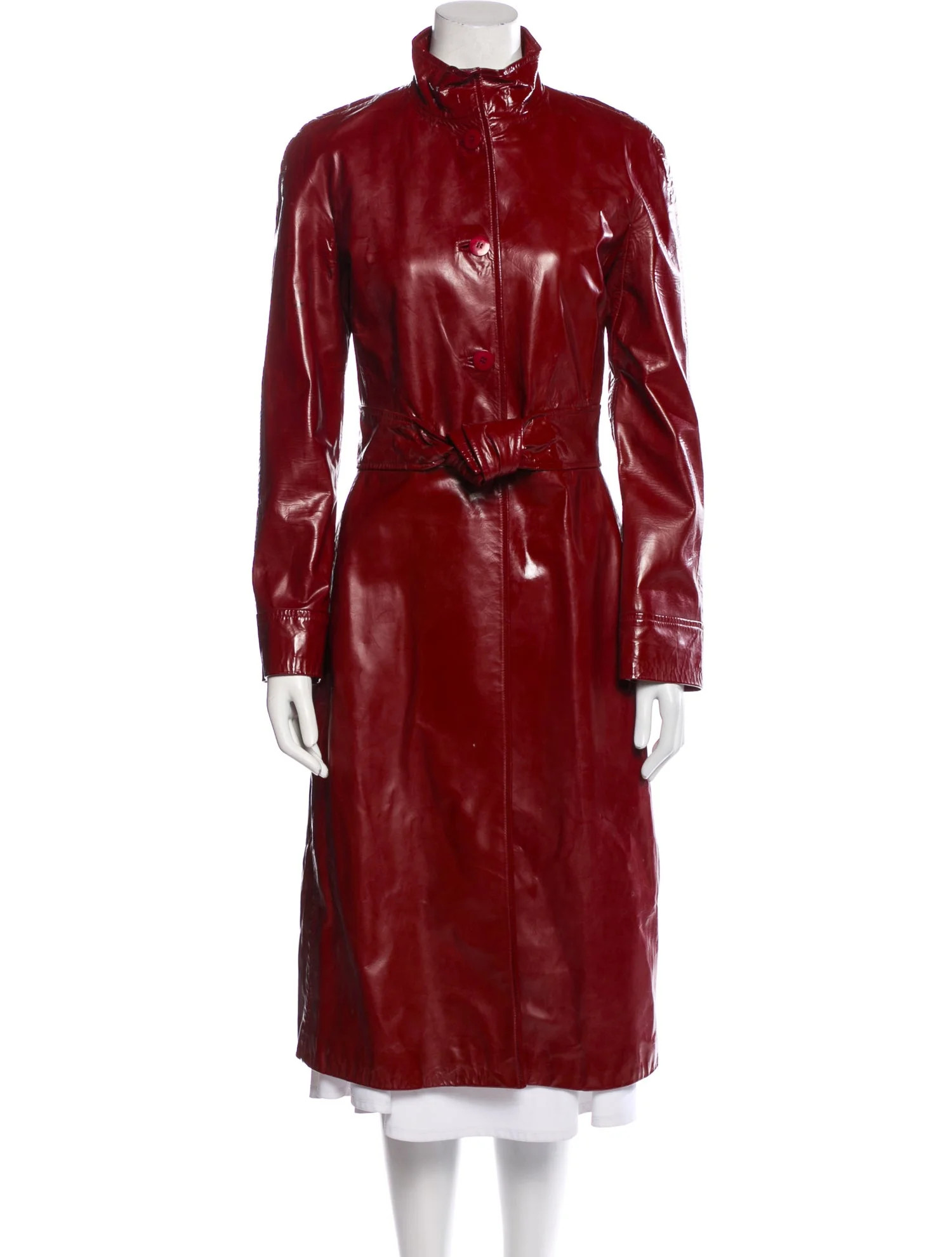Valentino Goat Leather Trench Coat | The RealReal