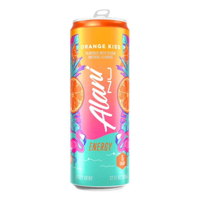 Alani Nu Energy Drink, NEW Orange Kiss, 12 fl oz (Single Can) - Walmart.com | Walmart (US)