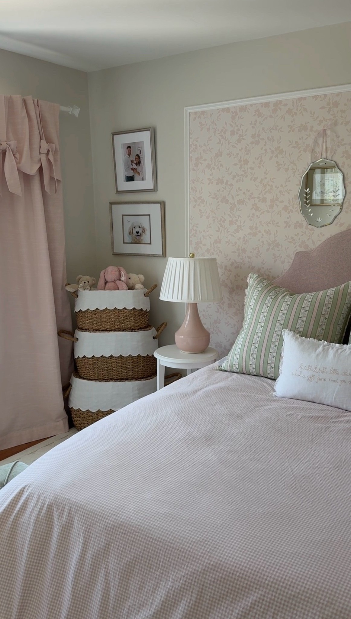Big girl room, little girl room, girl nursery, pink bedroom, wallpaper, grandmillenial, southern style, pottery barn kids, bow decor

#LTKHome #LTKBaby #LTKKids