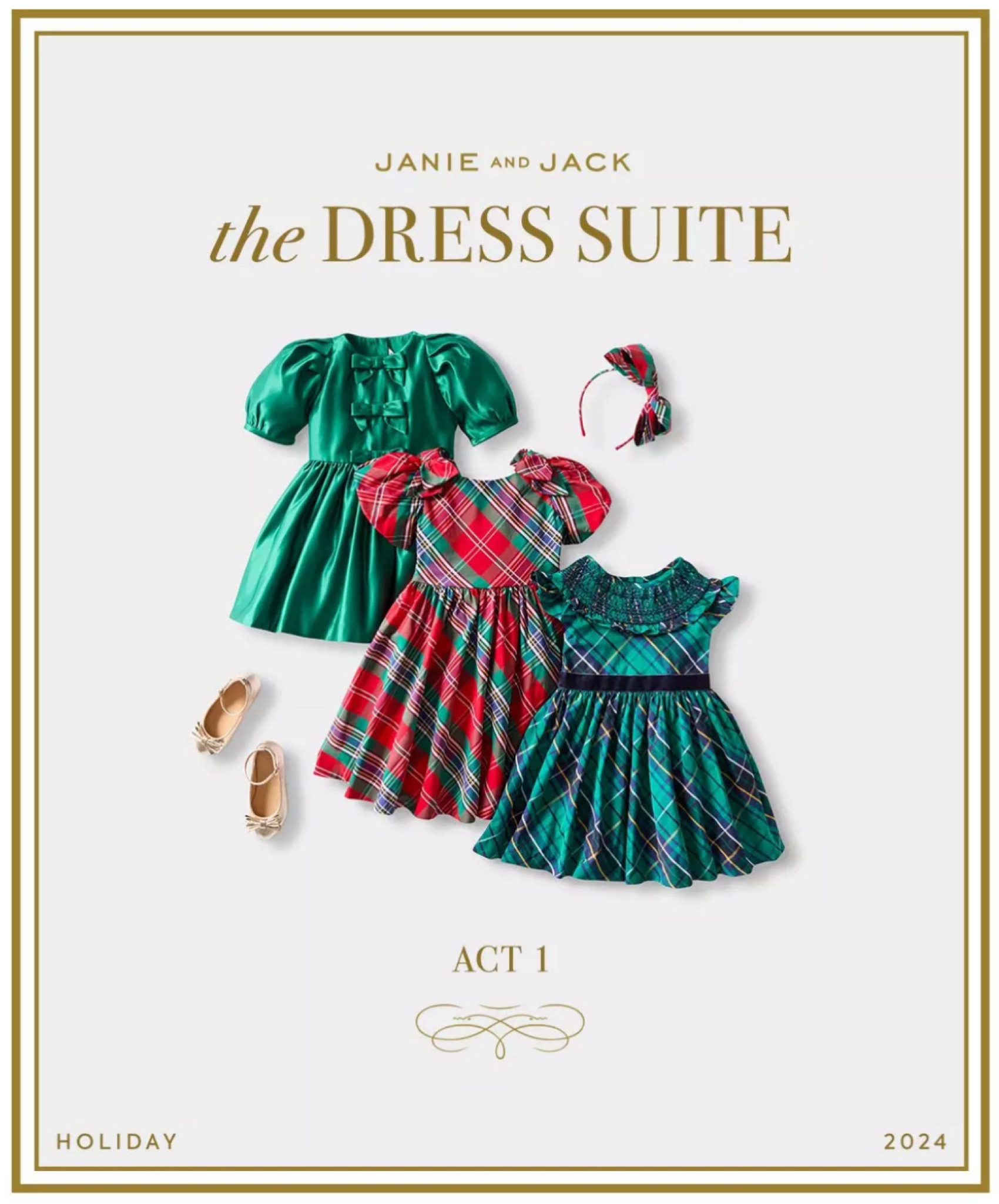 ✨Janie and Jack The Holiday Premiere Collection for Girls 6M-18YRS✨

For their holiday debut, our timeless tartan dress never disappoints. With puff sleeves and shoulder bow details, it’s perfect for family photos and memories in the making.

Whether it's her first holiday or a family moment to remember, Janie and Jack Holiday Collection will make a statement in your Holiday Party and Christmas Cards!


Winter Outfit
Holiday outfit 
Christmas outfits 
Kids birthday gift guide
Children Christmas gift guide 
Christmas gift ideas
Christmas present
Nursery
Nursery decor 
Baby shower gift
Baby registry
Sale alert
New item alert
Baby hat
Baby shoes
Baby dress
Baby Santa hat
Newborn gift
Baby outfit
Christmas party outfits 
Baby keepsakes 
First Christmas outfits
Baby headband 
Girl Christmas outfits 
Girl dresses
Winter coat
Winter dress
Holiday dress
Christmas dress
Girls purse
Bow purse
Plaid Bow Headband
Plaid Puff Sleeve Dress
Bow flat
Merry and bright 
Merry Christmas 
White Christmas 
Christmas family photo session outfits 
Photo session outfit inspo
Santa’s list
Gift guide for her
Gifts for her
Wedding guest dress

#LTKGifts #LTKCyberweek
#LTKGiftGuide #LTKstyletip #LTKwedding #LTKfamily #LTKbaby #LTKbump #LTKkids #LTKshoecrush #LTKHoliday
#liketkit #LTKFindsUnder50 #LTKFindsUnder100 #LTKItBag #LTKSaleAlert #LTKSeasonal

#LTKKids #LTKParties #LTKBaby