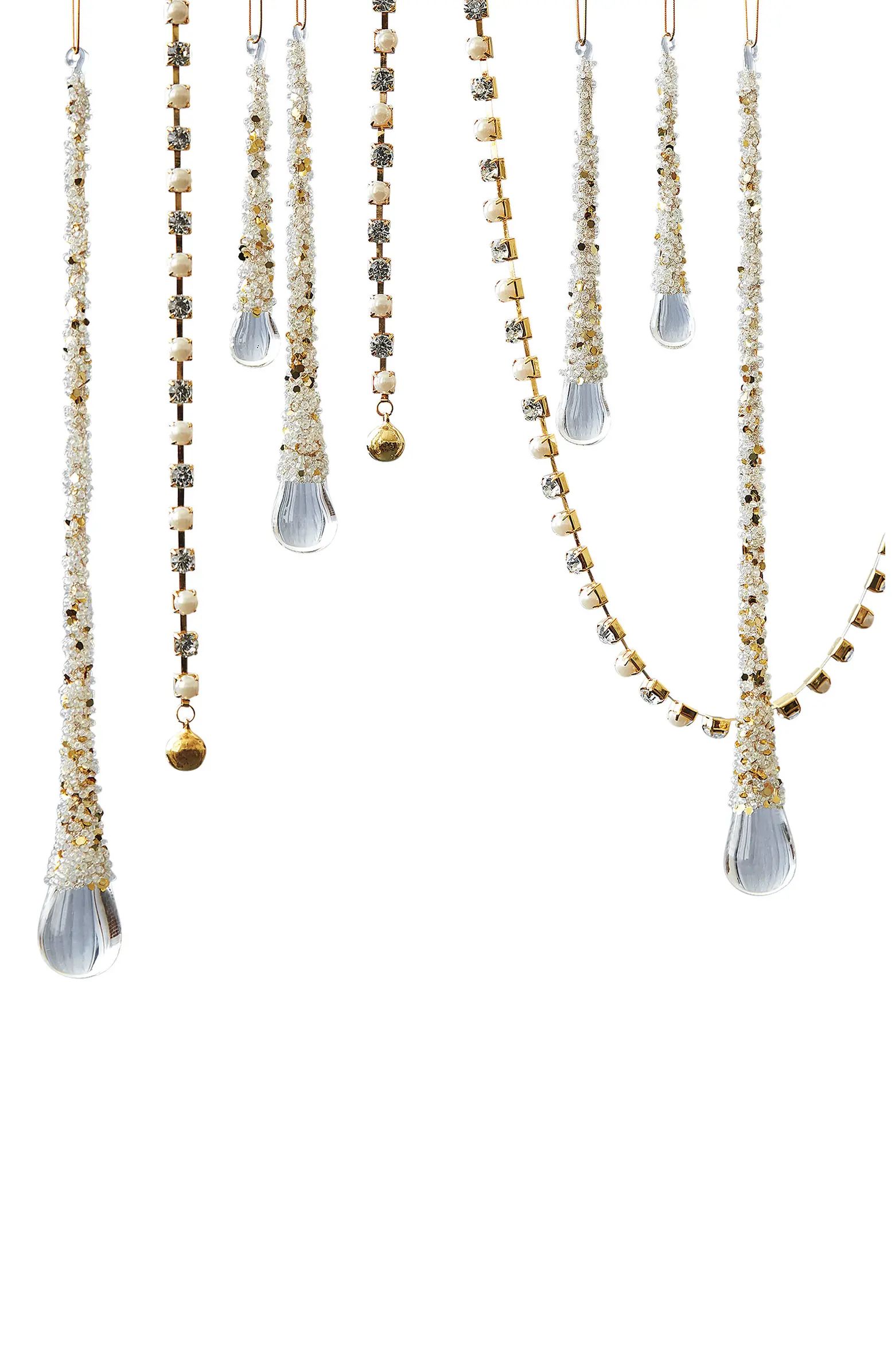 Balsam Hill Icy Teardrops Set of 6 Ornaments | Nordstrom | Nordstrom
