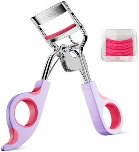 Eye Lash Curler with 6PCS Extra Replacement Pads, Superior Curling Effect Eyelash Curlers, Easy &... | Amazon (US)