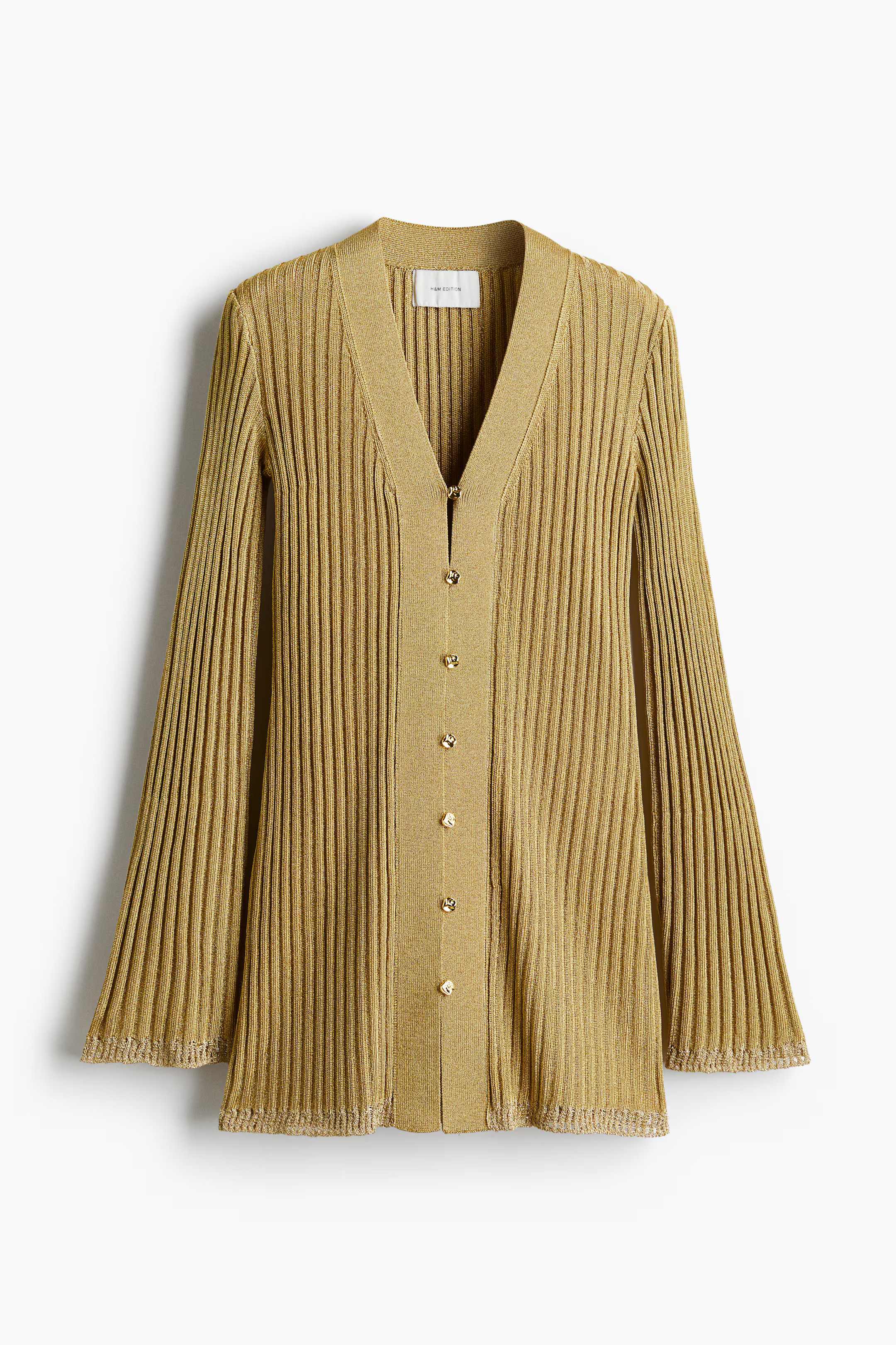 Glittery rib-knit cardigan | H&M (UK, MY, IN, SG, PH, TW, HK)