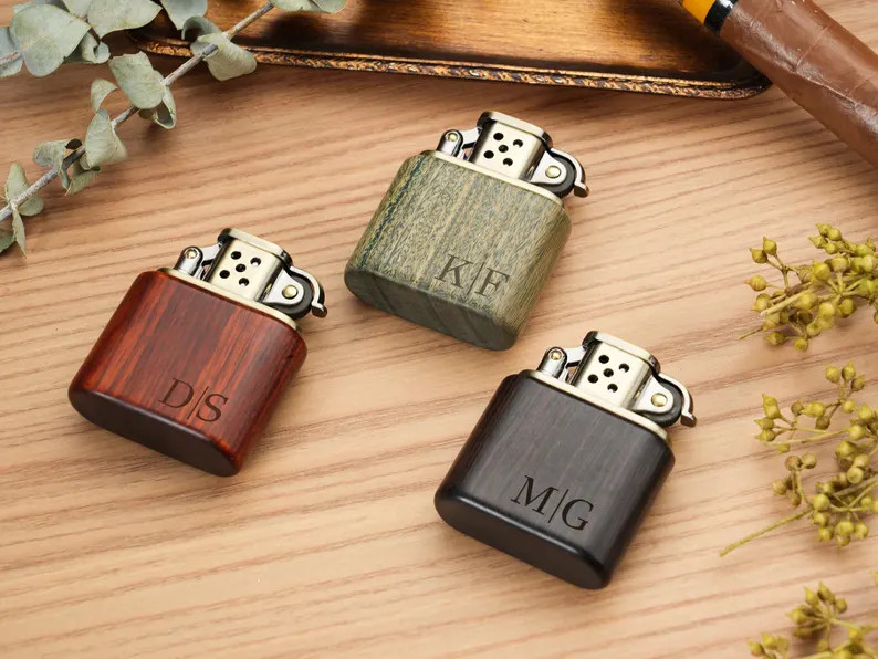 Engraved Wooden Lighter for Men,personalized Groomsmen Gift,wedding Gift,unique Father’s Day Gi... | Etsy (Global)