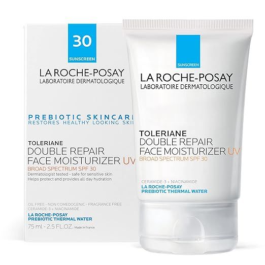 La Roche-Posay Toleriane Double Repair UV Face Moisturizer with SPF, Daily Facial Moisturizer wit... | Amazon (US)