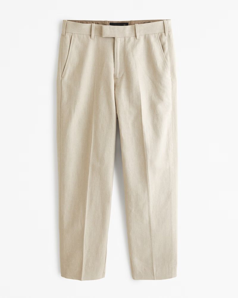 Men's The A&F Collins Tailored Linen-Blend Suit Pant | Men's Bottoms | Abercrombie.com | Abercrombie & Fitch (US)