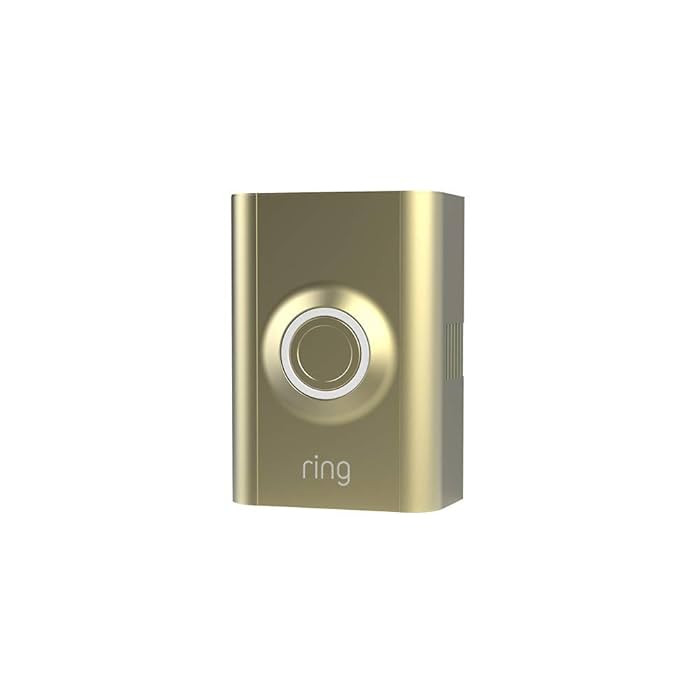 Ring Video Doorbell 2 Faceplate - Gold Metal | Amazon (US)