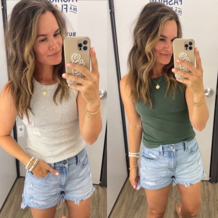 . Y’all these were recommended to me and they do not disappoint. Literally the perfect tees/tanks- ribbed, thicker, available in over 15 colors and super affordable. I’m in a small and seriously so good! ✨
.
#oldnavy #oldnavystyle #casualoutfit #casualstyle #basics #tees #momstyle 

#LTKSaleAlert #LTKStyleTip #LTKFindsUnder50