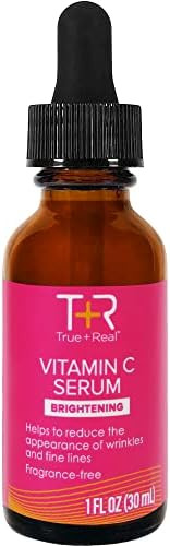 True+Real Vitamin C Serum for Face, Neck, Eyes – Anti-Aging Serum, Reduce Wrinkles, Fine Lines, Dark | Amazon (US)