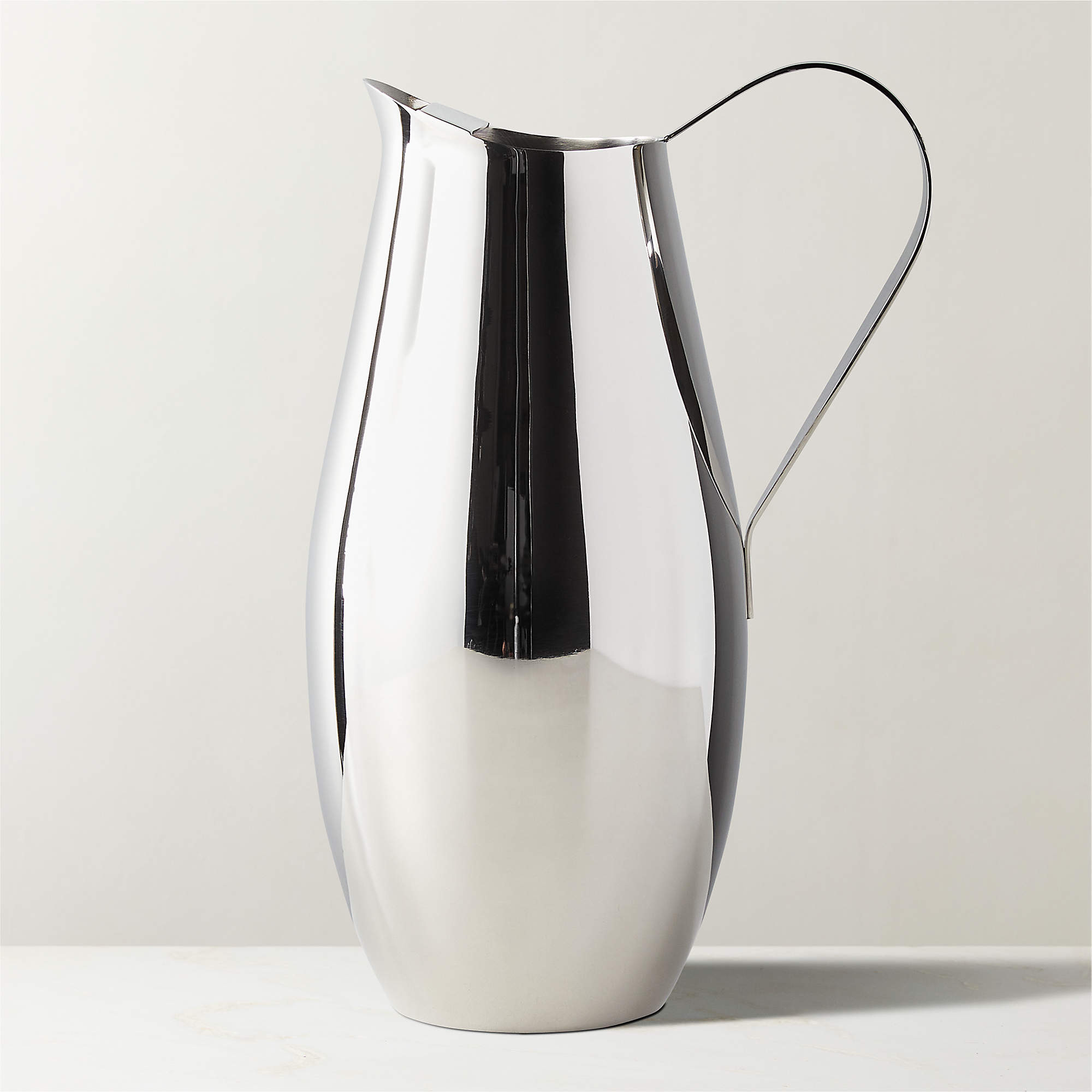 Lawrence Modern Stainless Steel Pitcher + Reviews | CB2 | CB2