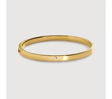 Solitaire Diamond Bangle | Monica Vinader (Global)