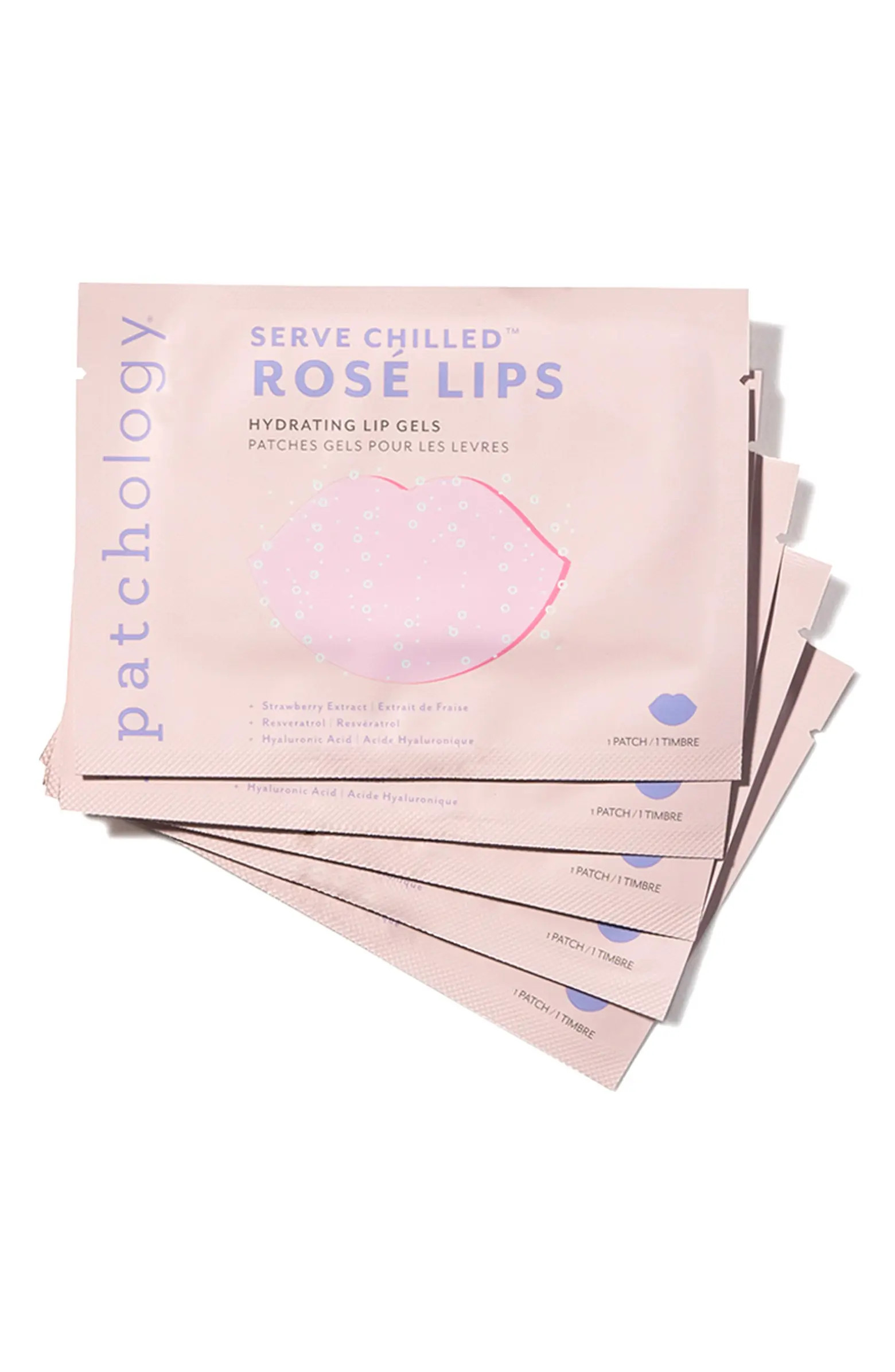 Patchology 5-Pack Serve Chilled Rosé Lip Gels | Nordstrom | Nordstrom