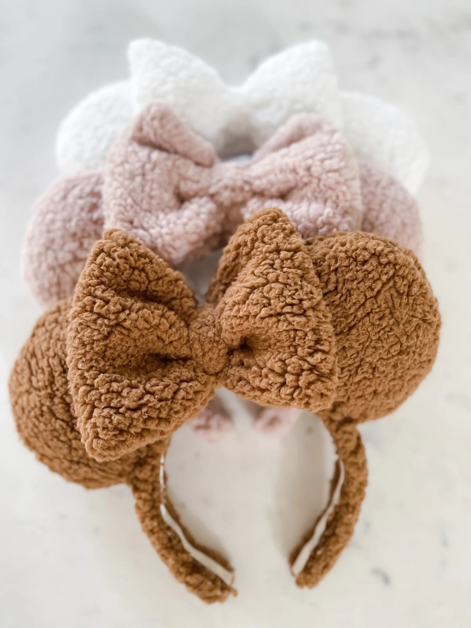 Teddy Bear Brown Sherpa Ears - Etsy | Etsy (US)