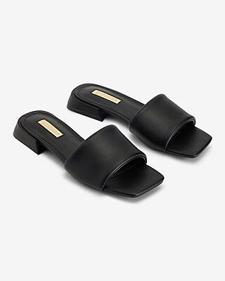 Thick Strap Flat Sandals | Express