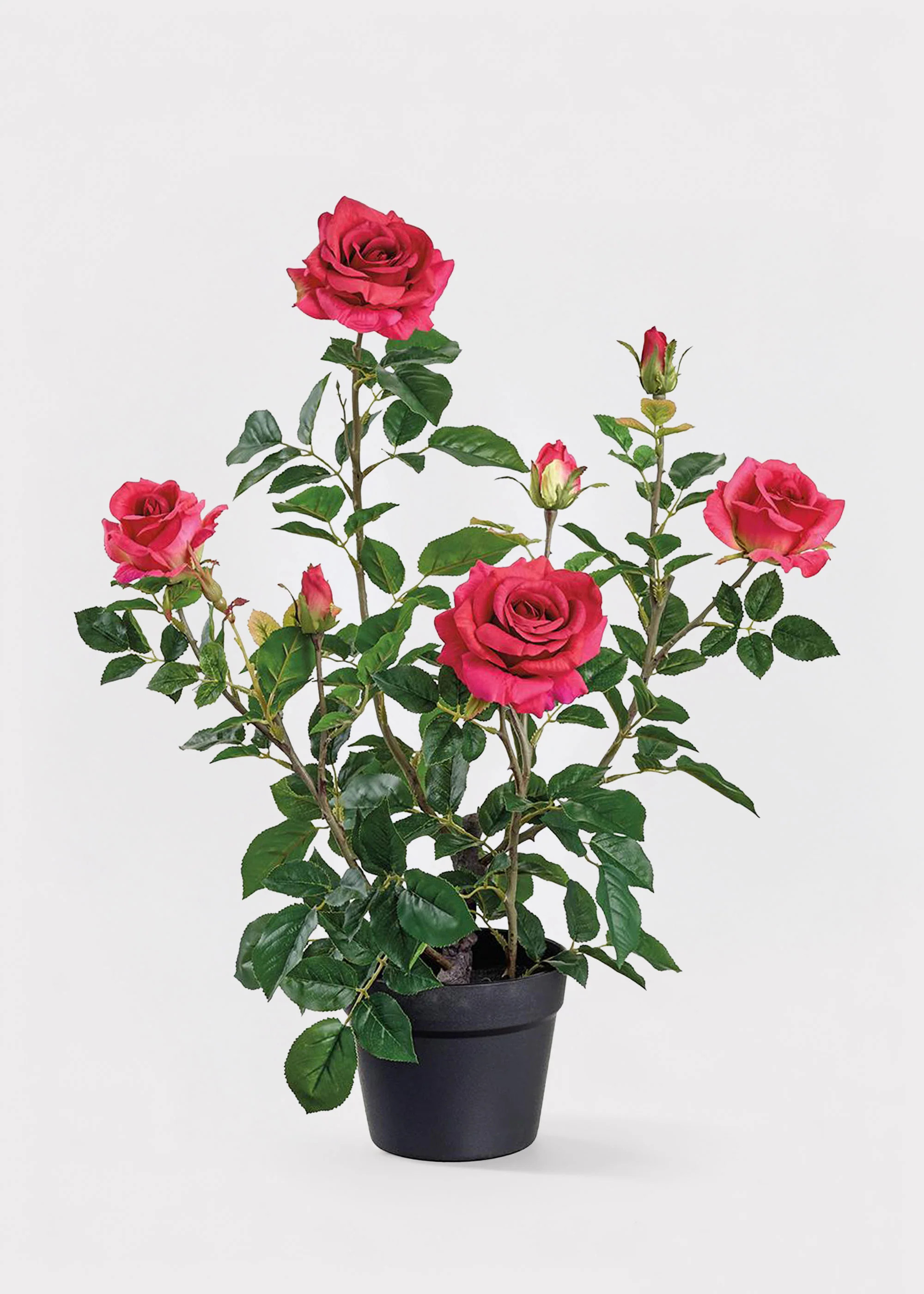 Fake Potted Patio Red Rose Arrangements - 25 | Afloral