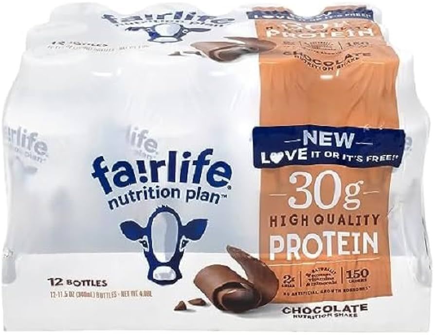 Fairlife Nutrition Plan High Protein Chocolate 30g Shake,Gelatin Free,11.5fl.oz,(12 Pack) - PACK ... | Amazon (US)