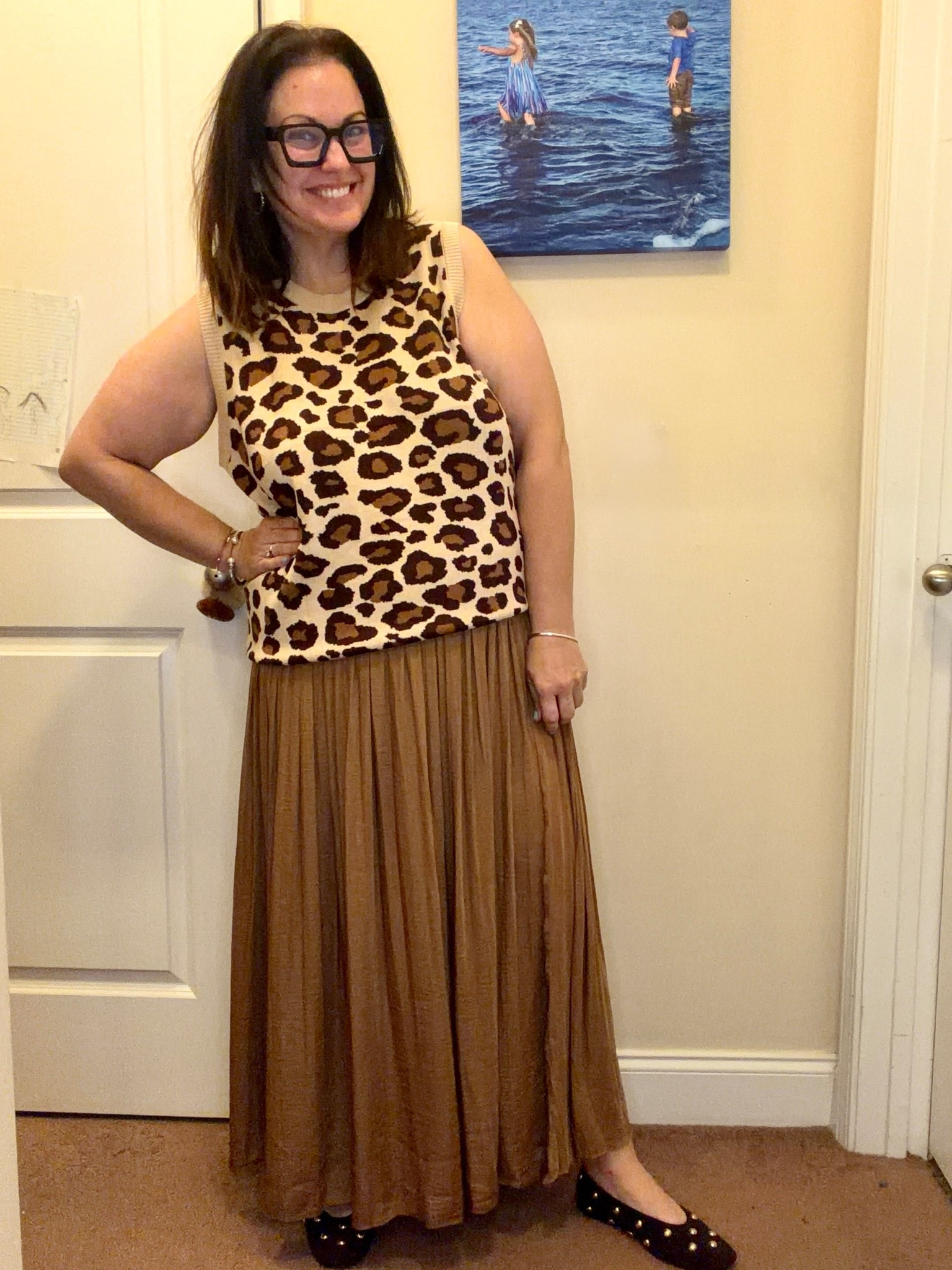 Leopard is a neutral, right? 💙

#LTKootd #LTKOver40 #LTKMidsize