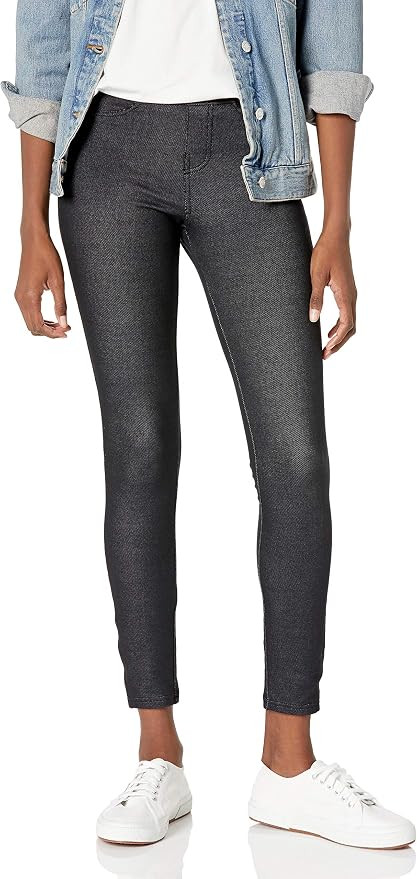 No Nonsense Women's Stretch Denim Leggings with Pockets | Amazon (US)
