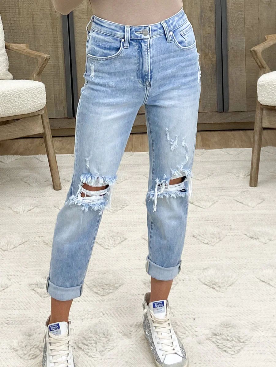 Colleen Distressed Mom Jeans | +Plus Available | Talulah
