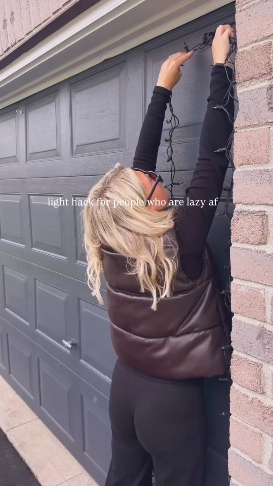 In hindsight I should have done black hooks lol but this is going to do the trick for now. I just want them up for Halloween and I'm not about to get up on my roof to hang these 😅 

Christmas lights, outdoor lights, easy decorating ideas 



#LTKwinter #LTKhome #LTKcanada