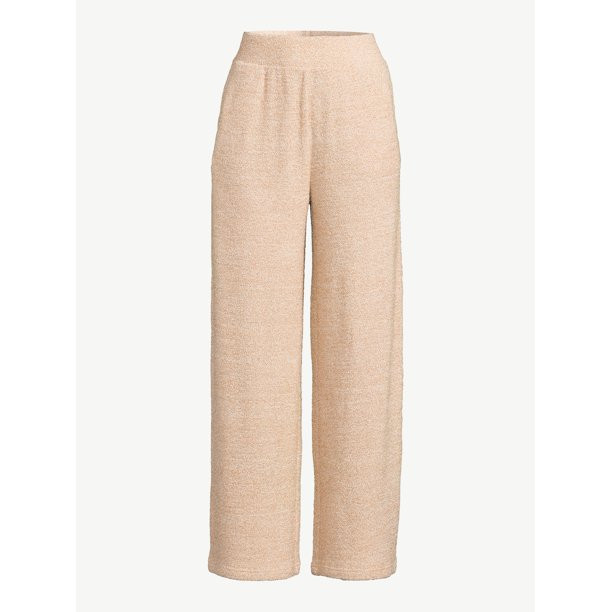 Joyspun Women's Chenille Wide Leg Pajama Pants, Sizes up to 3X - Walmart.com | Walmart (US)