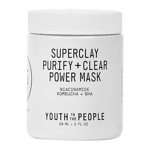 Youth To The People Superclay Purify + Clear Power Mask - BHA, Salicylic Acid + Niacinamide Clay ... | Amazon (US)
