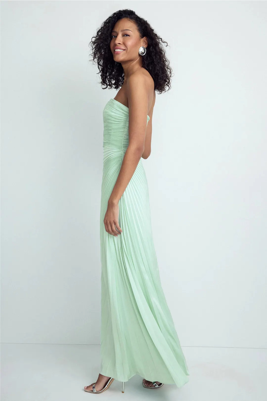 Kinley Pleated Strapless Gown | Rent the Runway