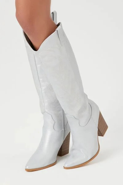 Metallic Cowboy Boots | Forever 21 (US)