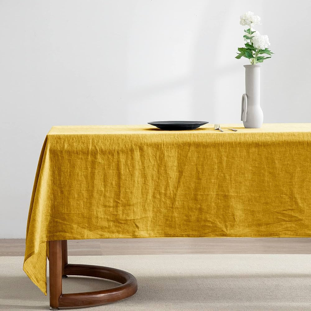 EVERLY 100% Pure Linen Rectangle Tablecloths 60x120Inches for Dining,Buffet Parties,Picnic,Events... | Amazon (US)