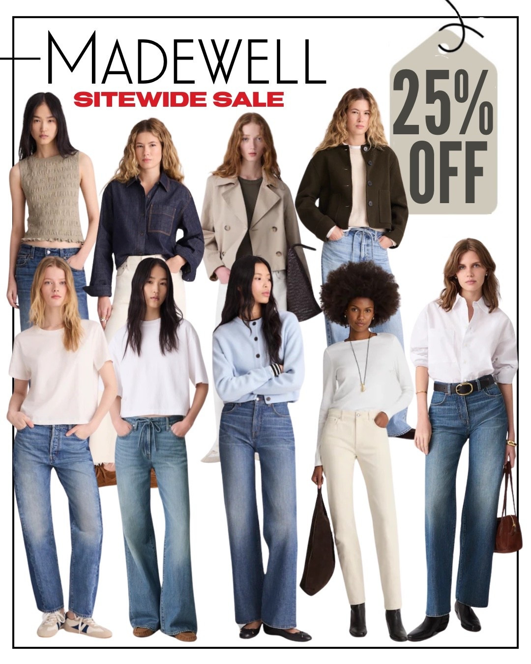 Madewell 25% OFF SITEWIDE! *must log into free member account

Follow my LTK @thehouseofsequins on the @shop.LTK app to view this post and get my exclusive app-only content!

#liketkit 
@shop.ltk
https://liketk.it/5YLyq

#LTKSaleAlert