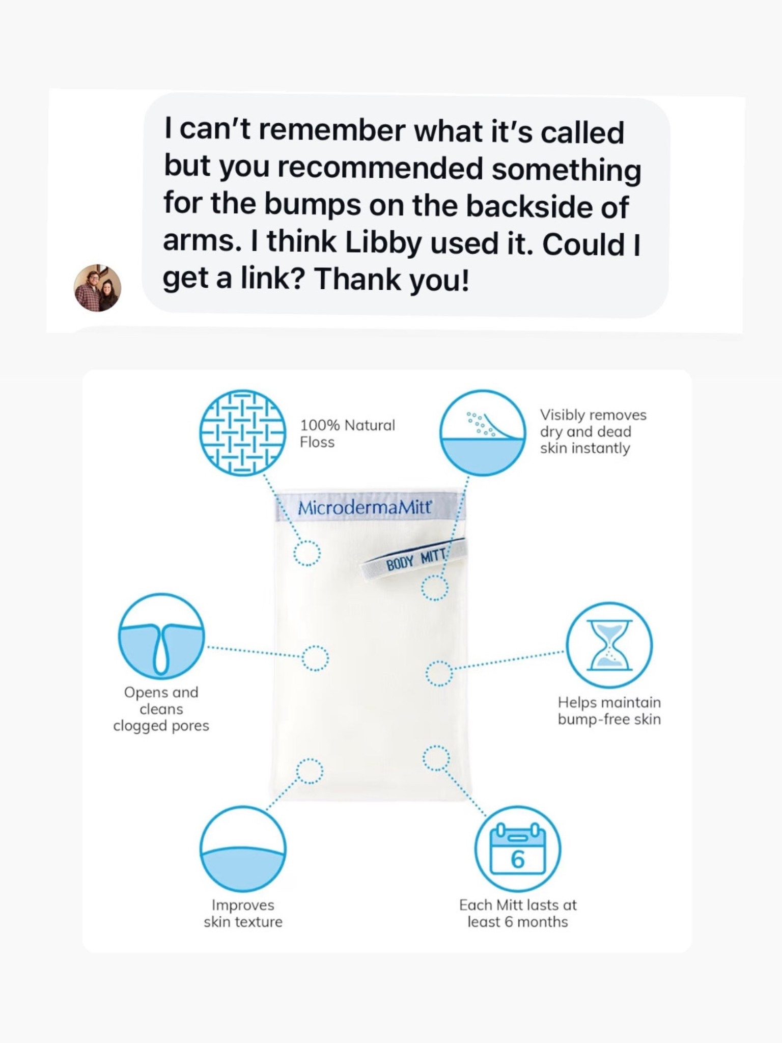 The derma mitt works amazing 