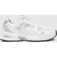 New Balance 530 Trainers In White & Silver, Size: 9 (EU 43) | Schuh