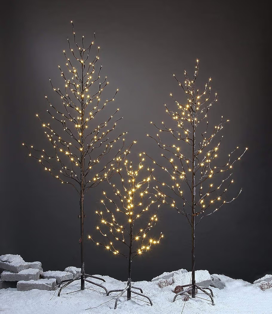 Lightshare Set of 3 Star Light Trees Christmas Decorations, Including 3 feet, 5 feet, and 6 feet,... | Amazon (US)