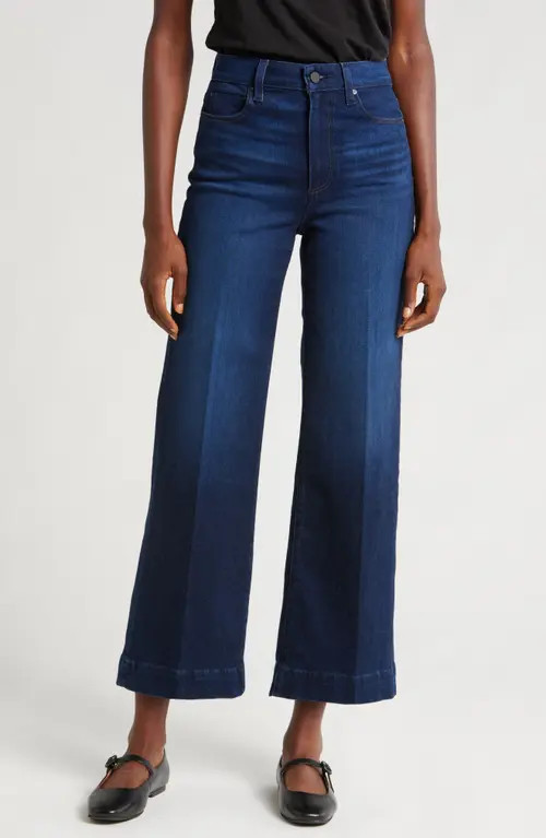 PAIGE Anessa Wide Leg Jeans in Starboard at Nordstrom, Size 27 | Nordstrom