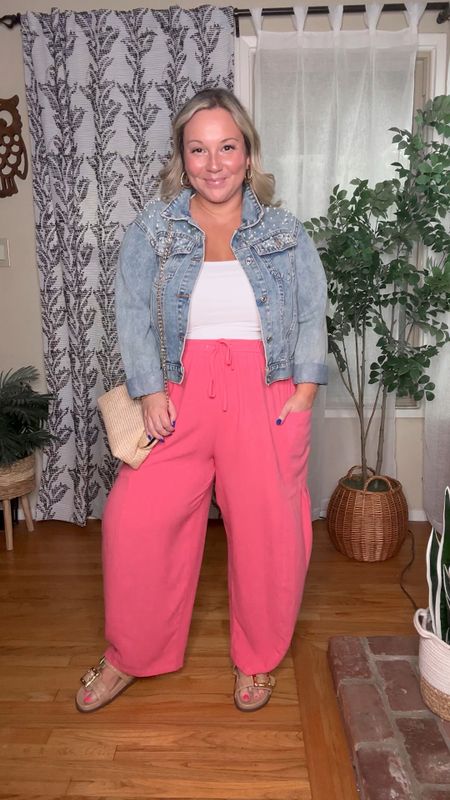 Midsize spring outfit 
Bodysuit size large 
Amazon pants size medium (I also tried these in a large and prefer the medium!) 
Jacket size medium 
Sandals run tts 
Lipgloss shade Aura
Casual outfit, spring outfit, size 12 outfit, Amazon fashion, Abercrombie 

#LTKSeasonal #LTKover40 #LTKmidsize