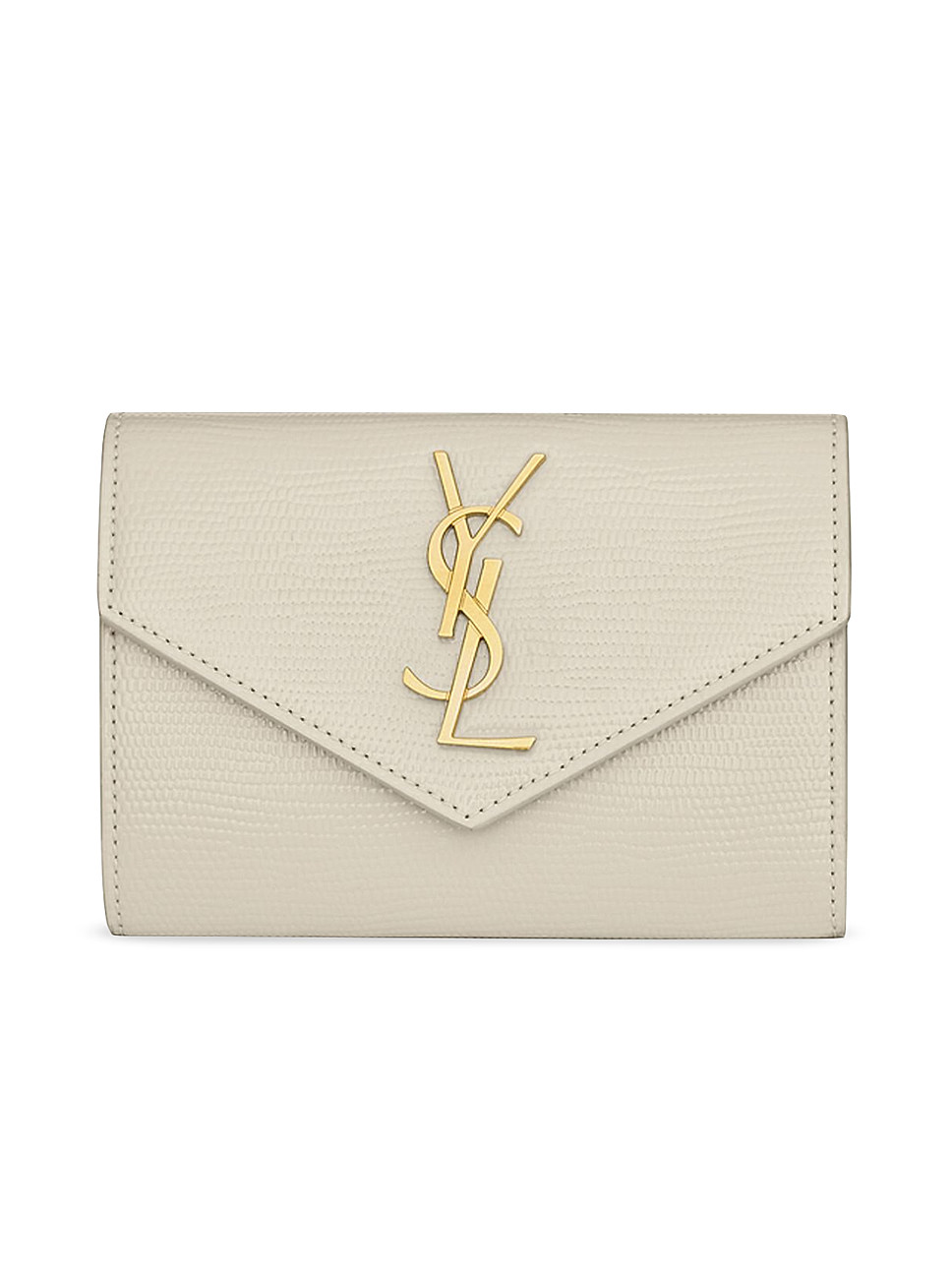 Cassandre Saint Laurent Small Envelope Wallet in Lizard-Embossed Leather | Saks Fifth Avenue