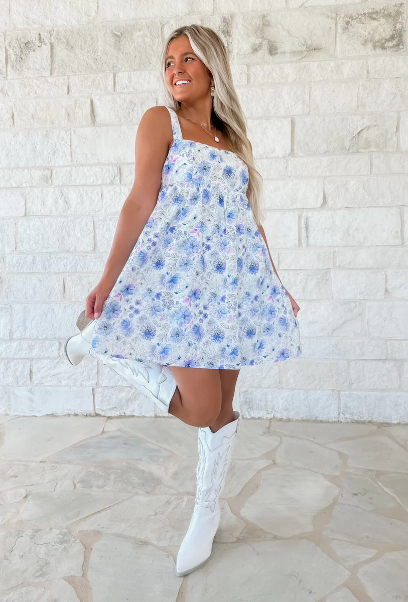 Audrey Floral Babydoll Dress | CK Squared Boutique