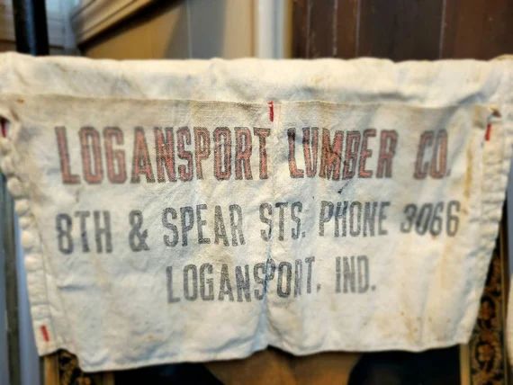 Vintage Canvas Apron, Lumber Millwork, Black and Red Carpenter Tool Bib Apron, Lettering, Graphic... | Etsy (US)