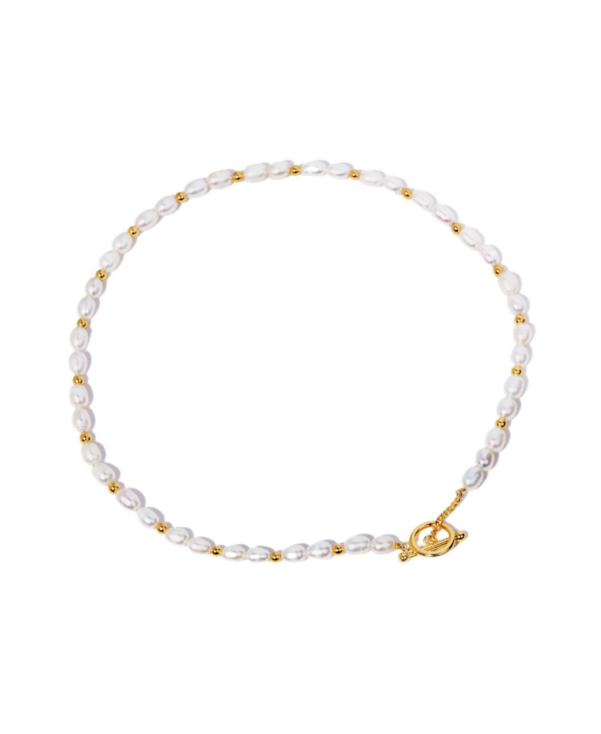 Women's Freshwater Pearl Bead Choker Necklace - White | Macy's