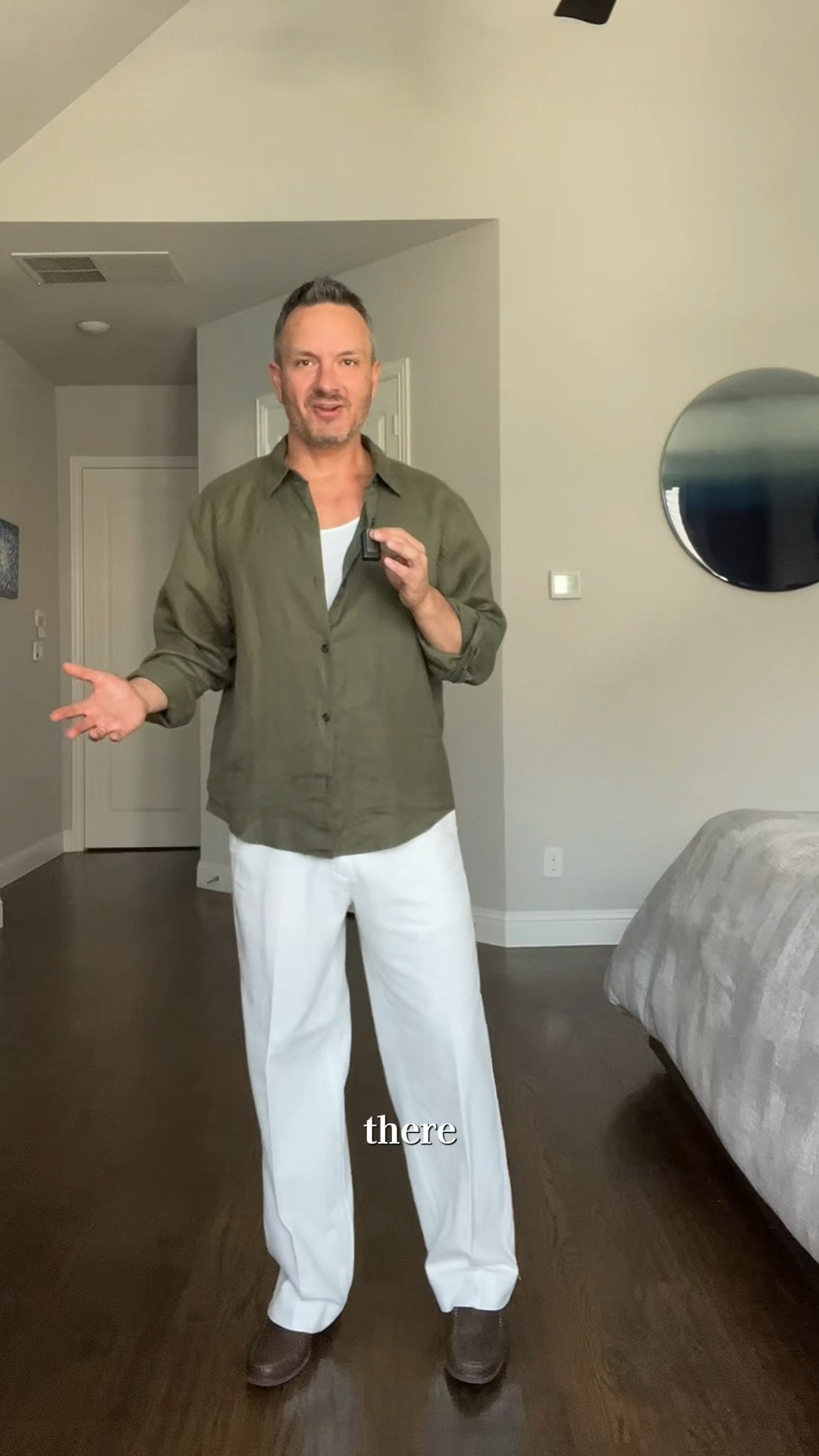 Time to get ready for dinner. I’m going to restaurant where the aesthetic is. Forest meets island so trying to match the theme with the outfit. I just love a good summer linen shirt with a pair of crisp white trousers

#LTKgrwm #LTKootd #LTKMens