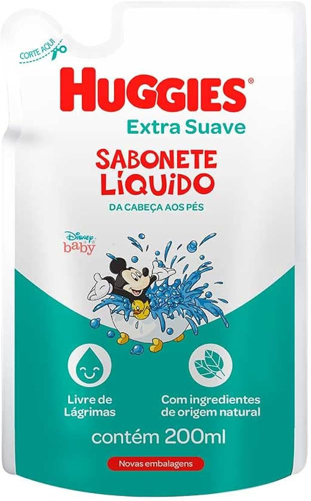 Huggies Extra Suave - Sabonete Líquido Refil, 200ml | Amazon (BR)