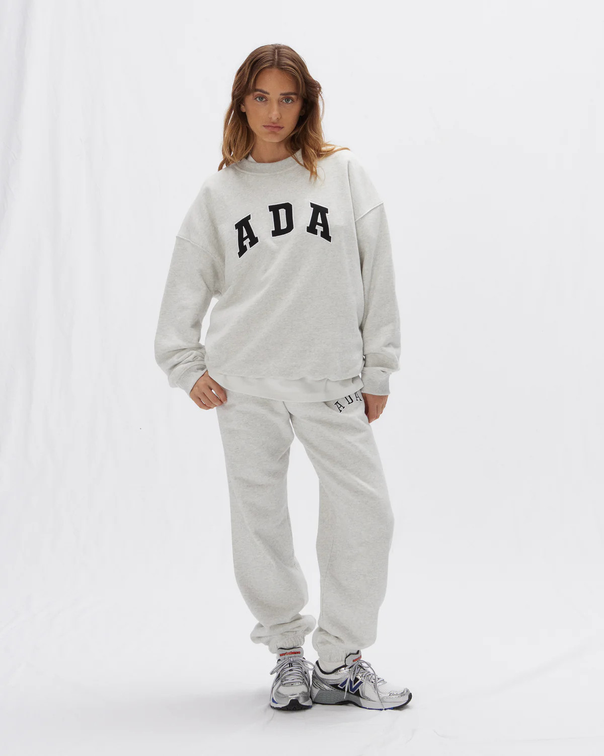 ADA Sweatpants - Light Grey Melange | Adanola UK