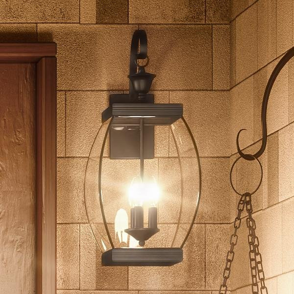 UQL1172 Colonial Outdoor Wall Light, 22.5"H x 9"W, Medieval Bronze Finish, Manchester Collection | Urban Ambiance, Inc.